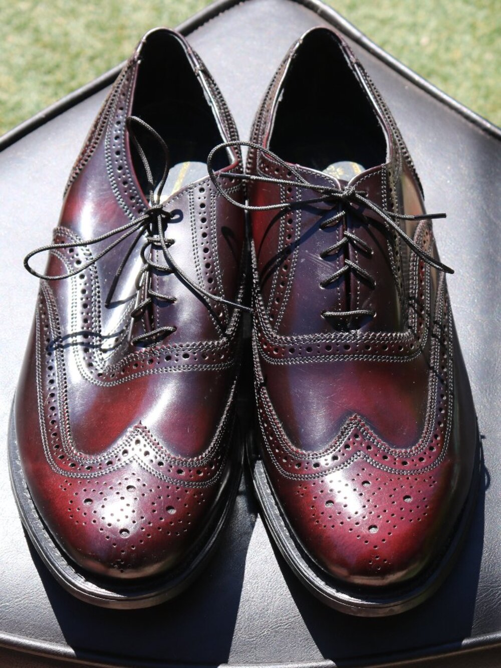 Stuart McGuire Longwing Blucher "Gunboat" dress shoes